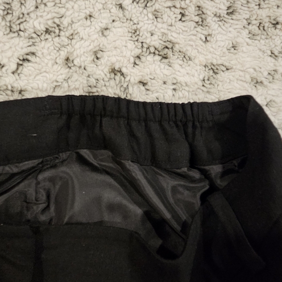 Talbots SZ 18W Black Linen Blend Heritage Flat Front Straight Leg Lined Pants - Picture 7 of 13